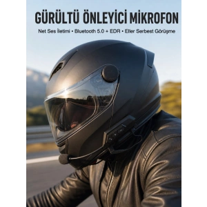 Yeni Nesil Dinleme Ve Konuşma Özellikli Intercom Kask Kulaklığı 5.0 Bluetooth