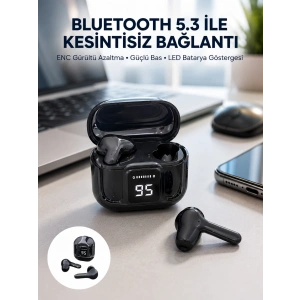 Yeni Nesil Ultrapods Pro Bluetooth Kulaklık Extra Bass Yüksek Mikrofon Kalitesi