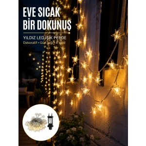 Yıldız Led Işık 5 Metre Dekoratif Aydınlatma Günışığı Yeni Nesil