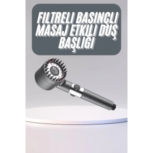 Yüksek Performanslı Masaj Etkili Su Tasarruflu Duş Başlığı Krom Kaplama Uzun Ömürlü