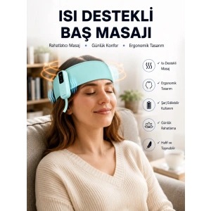 Yumuşak Dokulu Baş Masaj Bandı Günlük Kullanıma Uygun Yeni Nesil