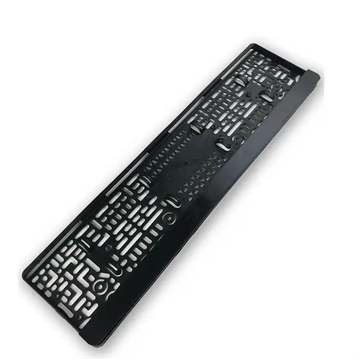 2 Adet Plakalık Parlak Siyah Boş - Çıtçıtlı Plaka Altı Siyah Renk