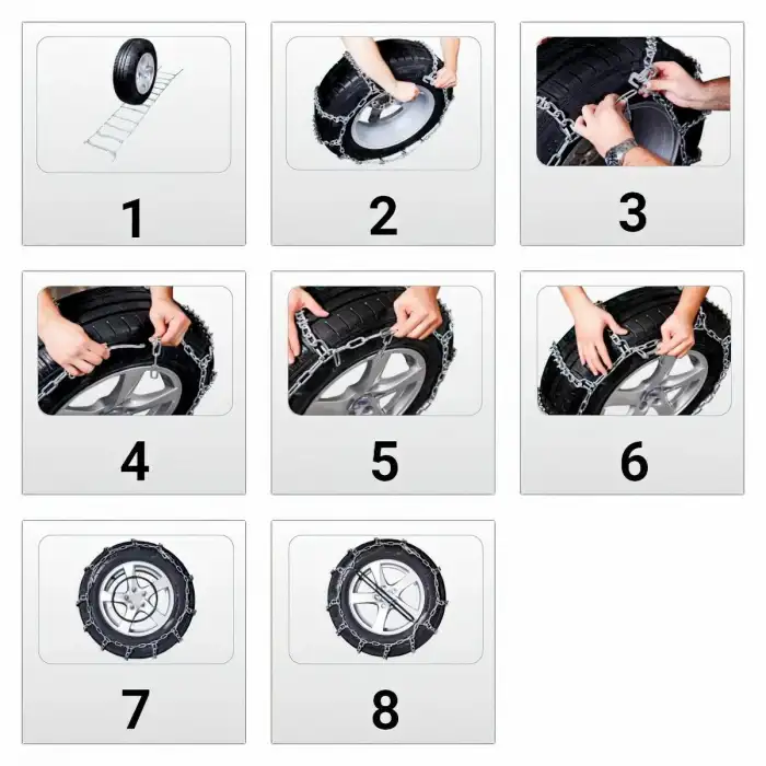 235/65-R16 Lastik Uyumlu Serme Mahmuzlu Zincir - Merdiven tip Ultra Kaliteli