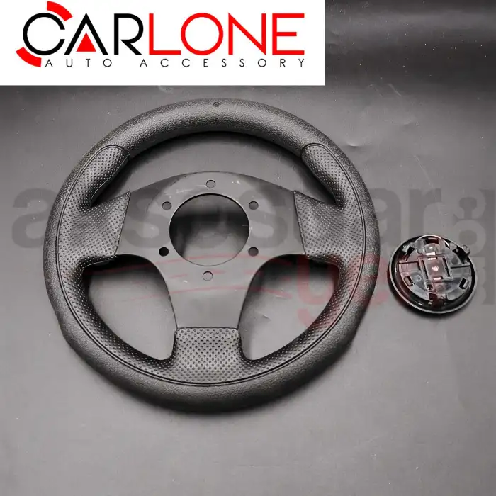 Spor Direksiyon Deri 24Cm Momo Tip - Yarış Spor Direksiyonu