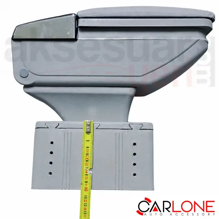 Sürgülü Kolçak Kol Dayama Bardaklık Ve Küllüklü Gri Deri