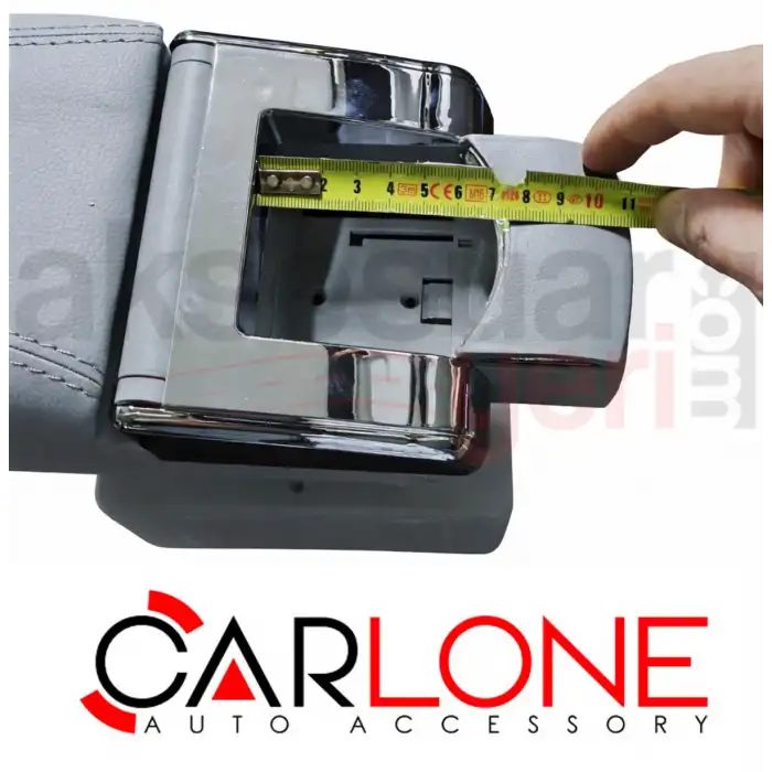 Sürgülü Kolçak Kol Dayama Bardaklık Ve Küllüklü Gri Deri