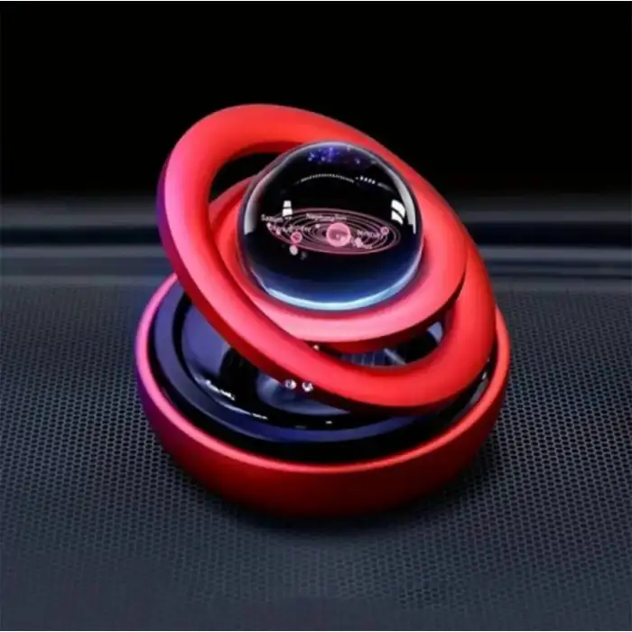 Güneş Enerjisi İle Çalışan Galaksi Temalı Oto Koku-Kırmızı Renk