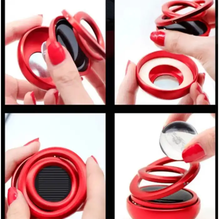 Güneş Enerjisi İle Çalışan Galaksi Temalı Oto Koku-Kırmızı Renk