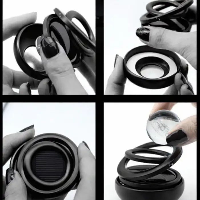 Güneş Enerjisi İle Çalışan Galaksi Temalı Oto Koku-Siyah Renk