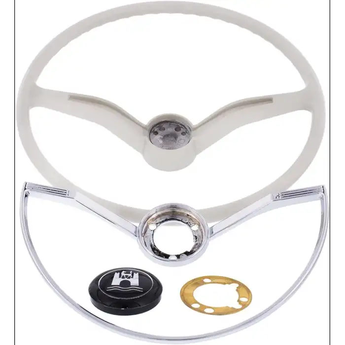 Kemik Direksiyon Klasik Model Koyu Beyaz Renk İthal Retro Nostaljik Direksiyon