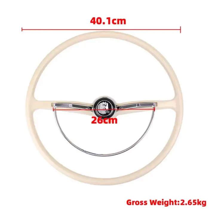 Kemik Direksiyon Klasik Model Bej Renk İthal Retro Nostaljik Direksiyon