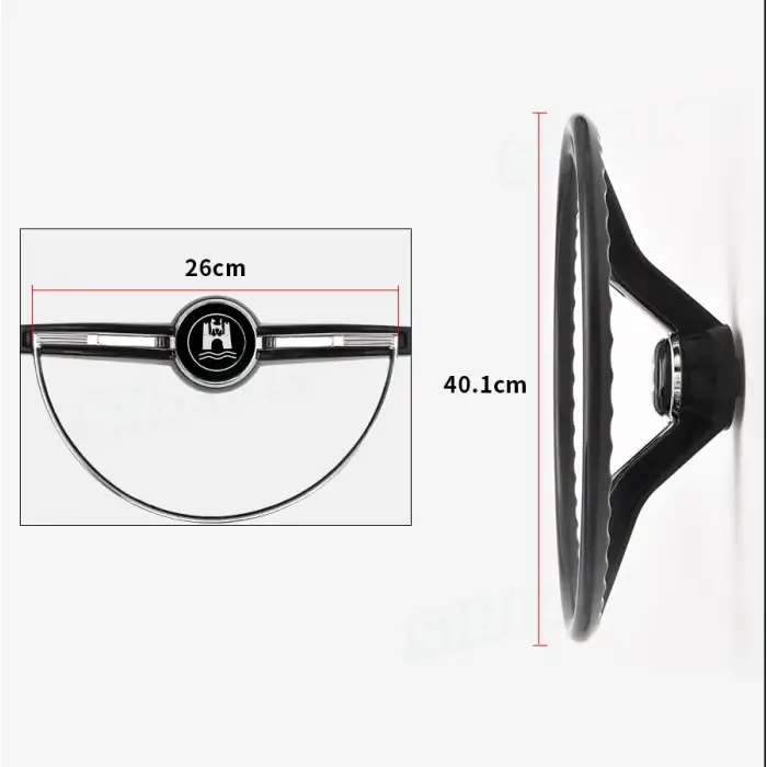 Kemik Direksiyon Klasik Model Siyah Renk İthal Retro Nostaljik Direksiyon