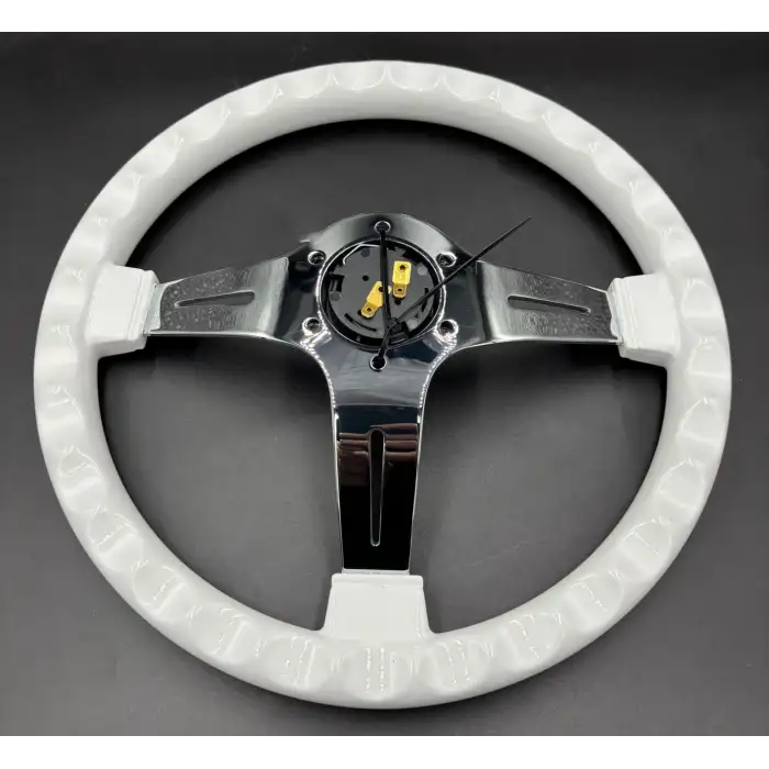 Nardi Model Beyaz Renk Spor Direksiyon Çizgili Krom 3 Kollu