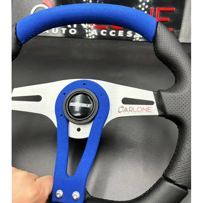 Momo Tip Spor Direksiyon Mavi Nubuk Süet Deri Detaylı 32cm Özel Seri