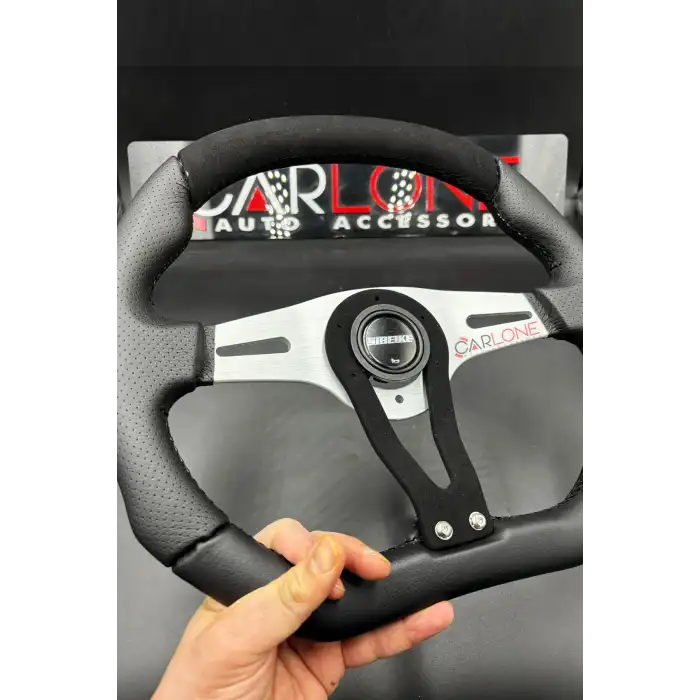 Momo Tip Spor Direksiyon Siyah Nubuk Süet Deri Detaylı 32cm Özel Seri