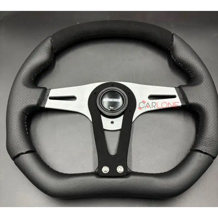 Momo Tip Spor Direksiyon Siyah Nubuk Süet Deri Detaylı 32cm Özel Seri