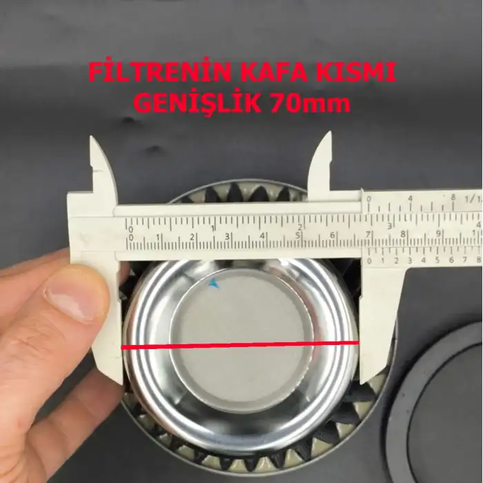 Açık Hava Filtresi Krom Kaplı 2 Aparatlı Gri Renk Huni Tip-90mm-73mm-60mm