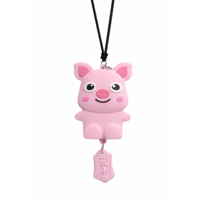 2li Kör Nokta Aynası Sevimli Kokulu Ayna Süsü Seti Pembe Renk