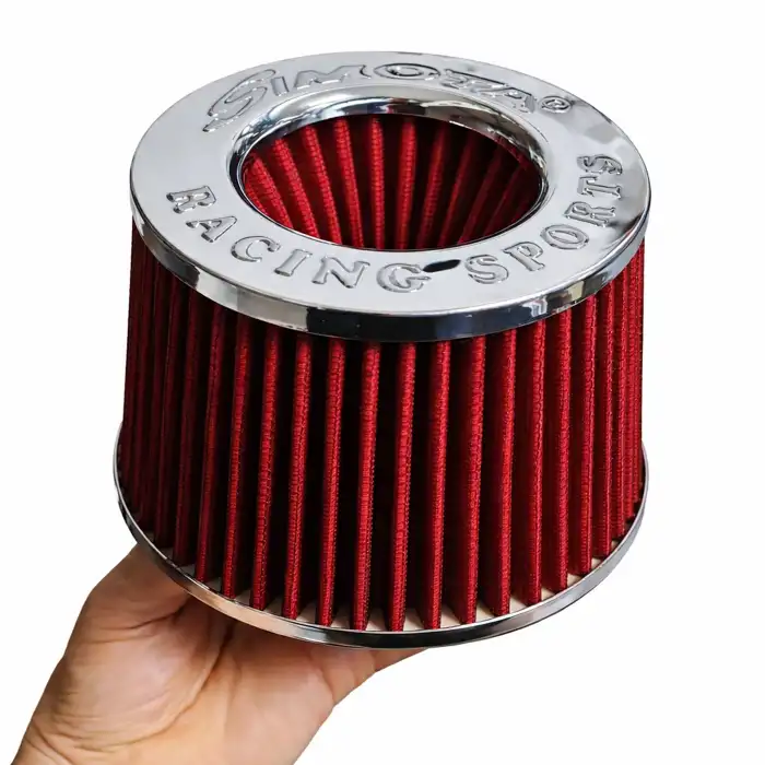 Simota 76mm Açık Hava Filtresi-Open Air Filter-Performans Hava Filtresi-Kırmızı