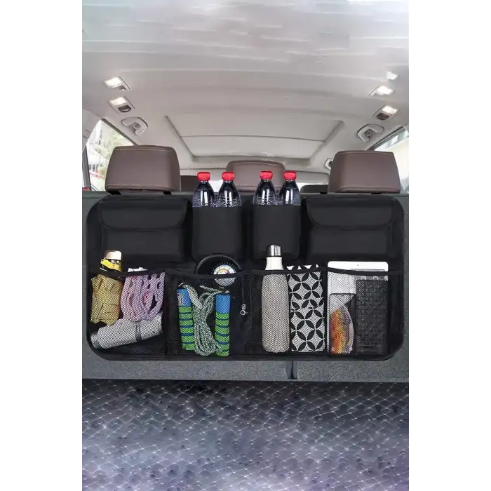 8 Cepli Araba Koltuk Arkası Eşya Düzenleyici Organizer Araç Bagaj Çantası Oto Içi Çanta Aksesuar