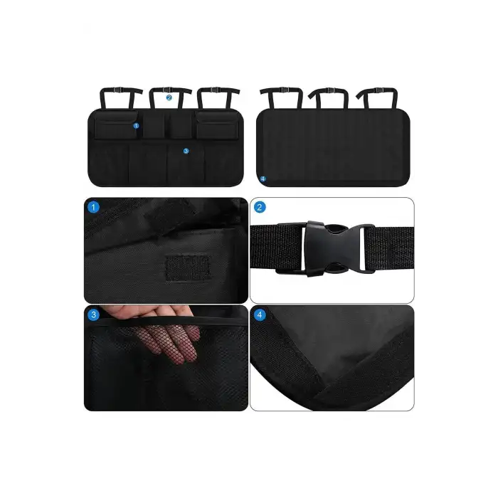 8 Cepli Araba Koltuk Arkası Eşya Düzenleyici Organizer Araç Bagaj Çantası Oto Içi Çanta Aksesuar