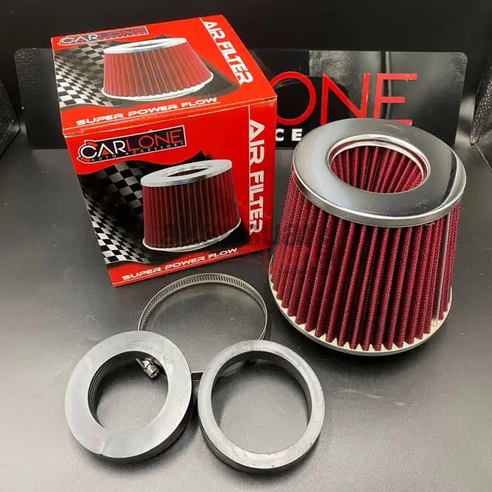 Opel Vectra B Açık Hava Filtresi Geniş Krom Başlı Kırmızı Renk-Süper Ses Yüksek Performans