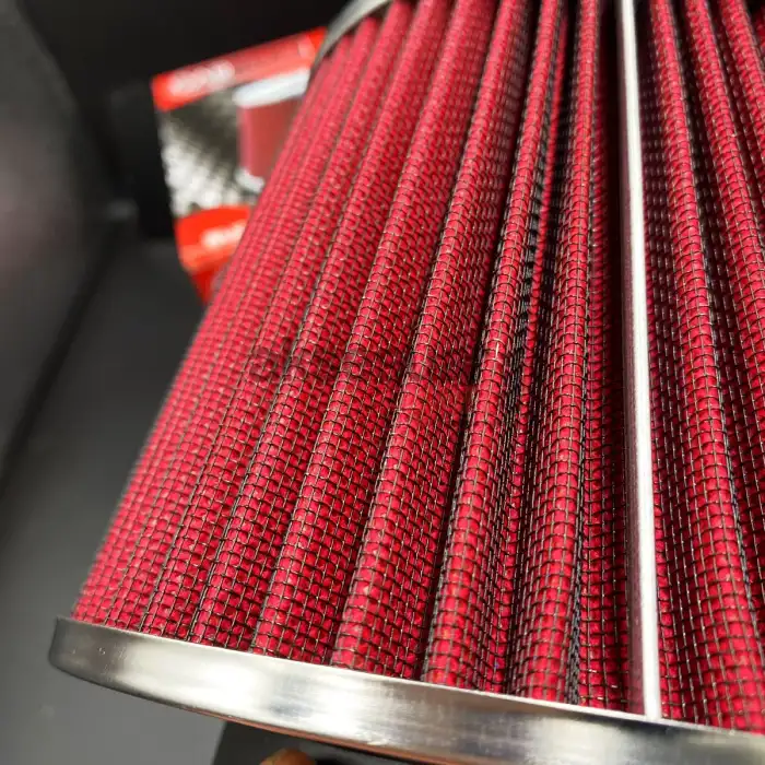 Opel Vectra B Açık Hava Filtresi Geniş Krom Başlı Kırmızı Renk-Süper Ses Yüksek Performans