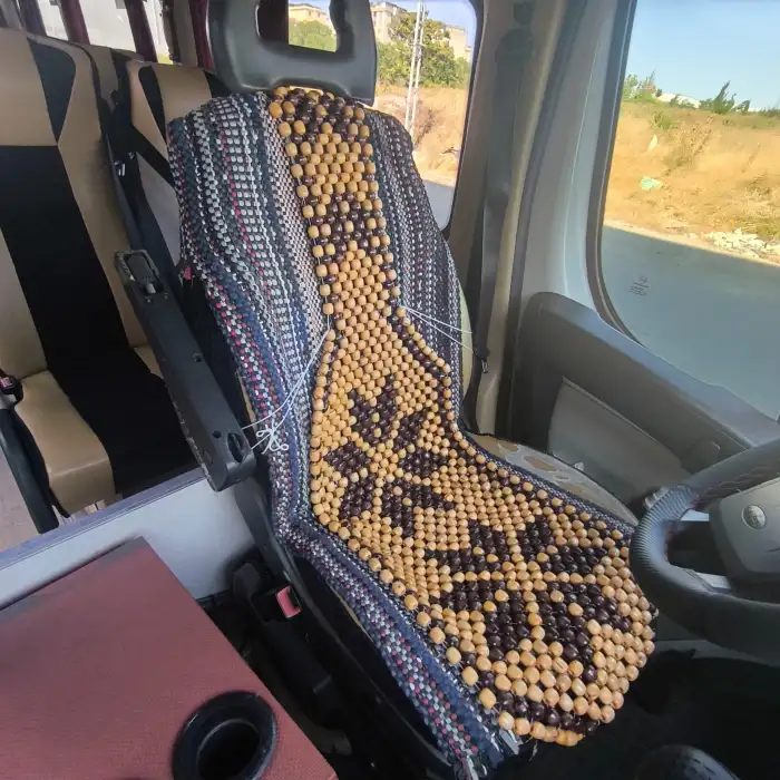 Ahşap Boncuklu Oto Koltuk Minderi Masajlı Terletmez Profesyonel Ürün A+