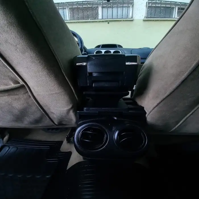 Alfa Romeo 156 Uyumlu Lüx Kolçak Kol Dayama -Sürgülü Kolçak Kol Dayama Bardaklıklı Siyah