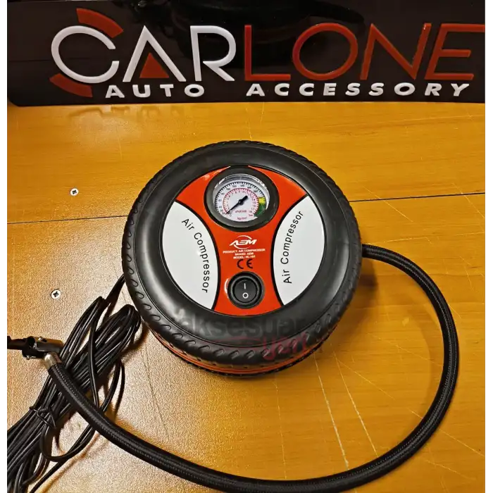 Araba Oto Araç Lastik Şişirme Pompası-Hava Kompresörü-12v-260psi-Hafif ve Şık Görünüm