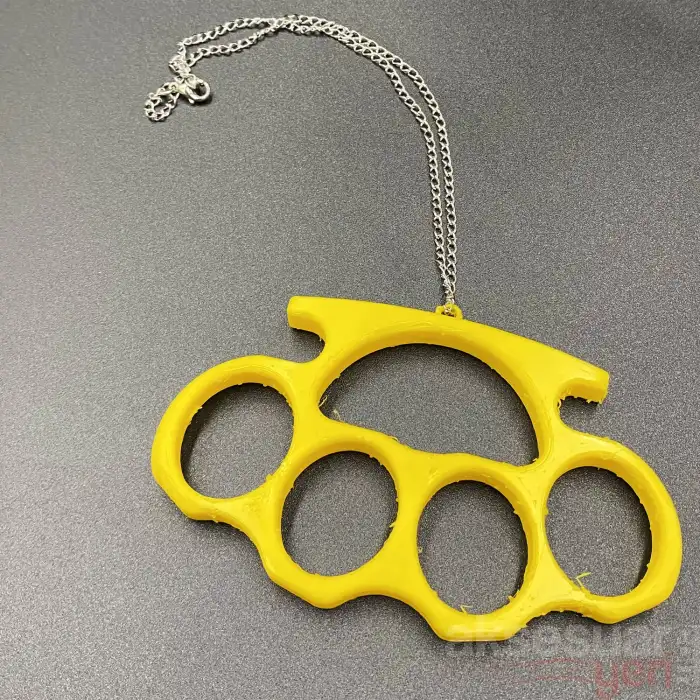 Araç Ayna Süsü Muşta Sarı Renk Zincirli A+ Ürün