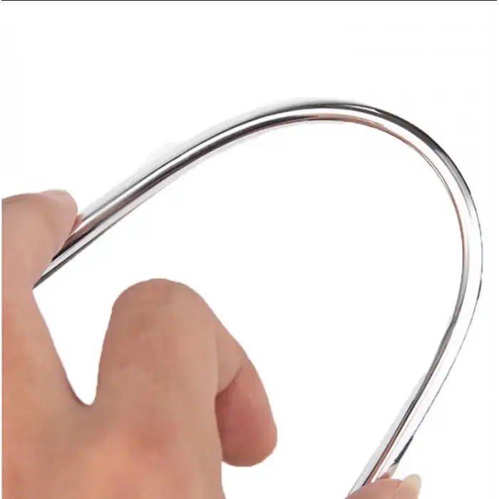 Araç İçi Dışı Geçmeli Krom Ftili 15metre Koruyucu U Tipi Nikelaj Çıta 15MT