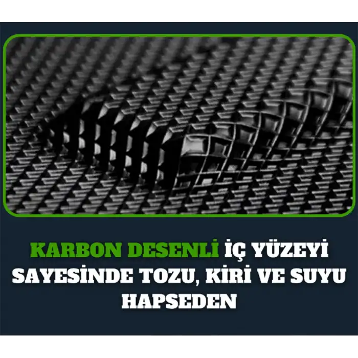 Audi A-4 2008-2016 4D Premium Havuzlu Paspas-Kaydırmaz Taban