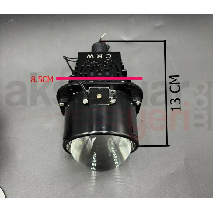 Bi-Led Mercek Far 2,5inch Projektör Ledli Far Göbeği-Üstün Aydınlatma