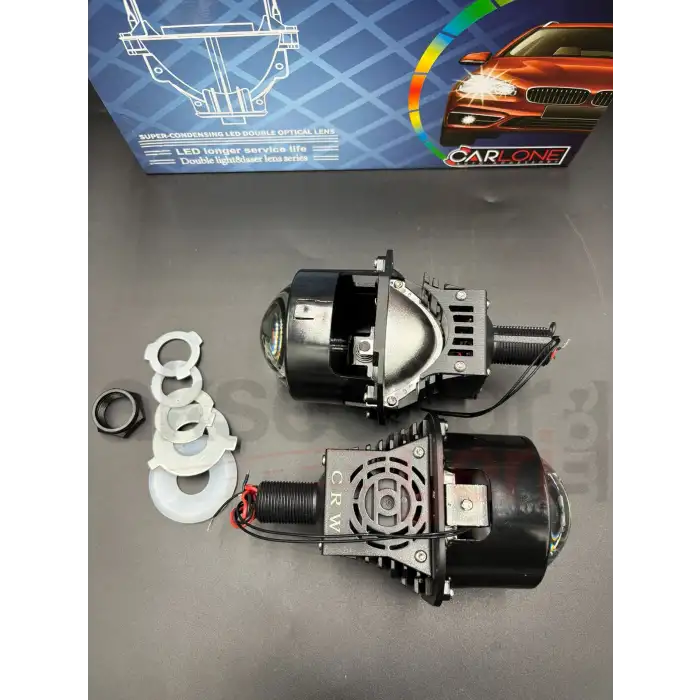 Bi-Led Mercek Far 2,5inch Projektör Ledli Far Göbeği-Üstün Aydınlatma