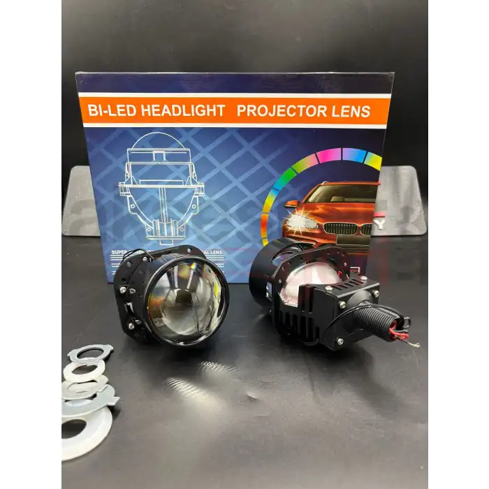 Bi-Led Mercek Far 2,5inch Projektör Ledli Far Göbeği-Üstün Aydınlatma