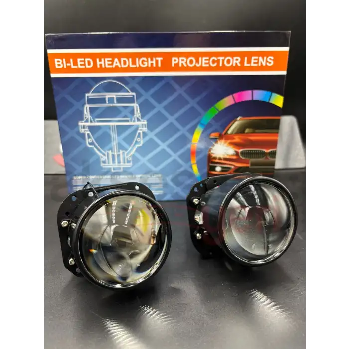 Bi-Led Mercek Far 2,5inch Projektör Ledli Far Göbeği-Üstün Aydınlatma