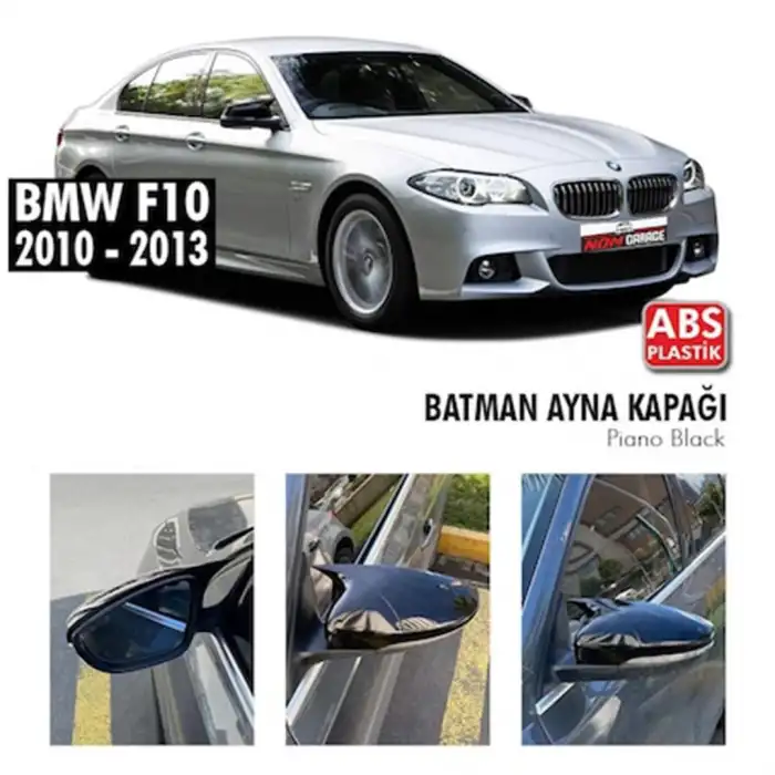 Bmw 5 Serisi F10 2010-2013 Batman Ayna Kapağı Piano Black
