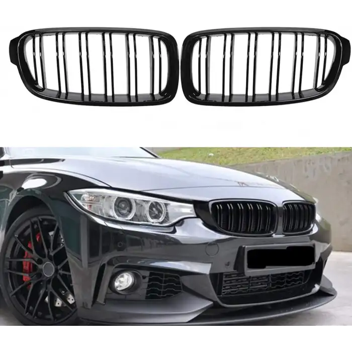 Bmw F30 Ön Panjur Böbrek M3 Model Piano Black