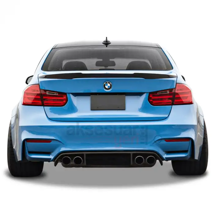 Bmw F30 Yarasa M4 Tip Spoiler Parlak Siyah Boyalı İthal Ürün Plastik