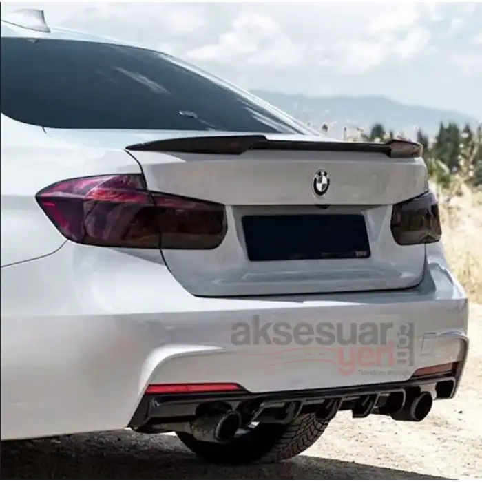 Bmw F30 Yarasa M4 Tip Spoiler Parlak Siyah Boyalı İthal Ürün Plastik
