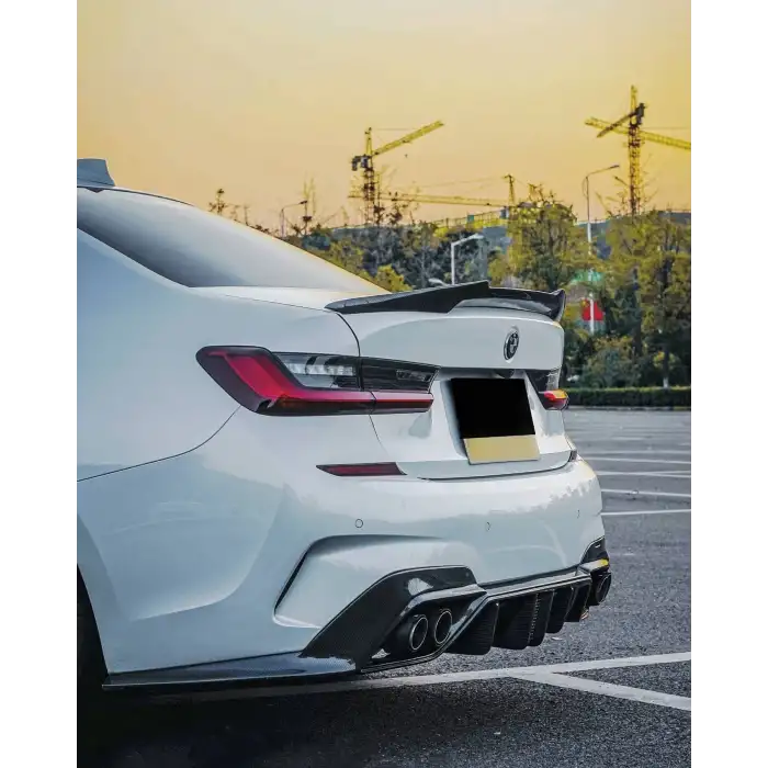 Bmw G20 Yarasa M4 Tip Spoiler Parlak Siyah Boyalı İthal Ürün Plastik