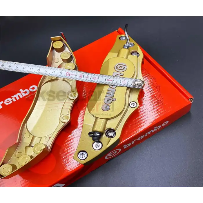 Brembo Orjinal Metal Kaliper Kapağı Sarı Renk Fren Disk Kapağı 2Li Set Aynı Gün Kargo