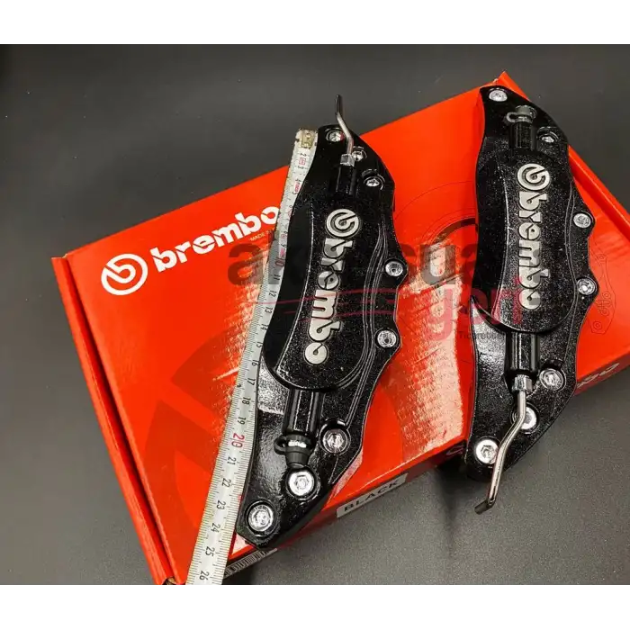 Brembo Orjinal Metal Kaliper Kapağı Siyah Renk Fren Disk Kapağı 2Li Set Aynı Gün Kargo