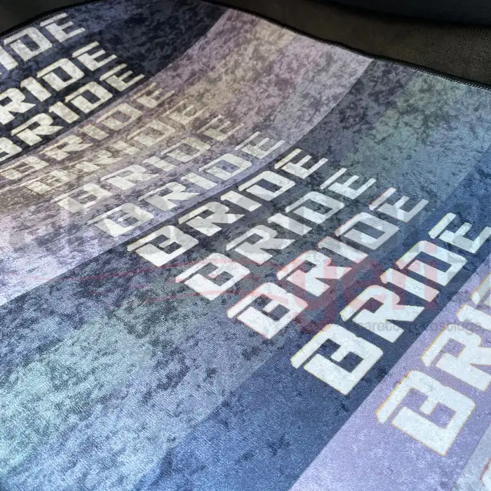 Bride Gri-Mor Desen Araç İçi Halı Paspas-Kaydırmaz Taban-Universal Her Araca Uyumlu-Yıkanabilir