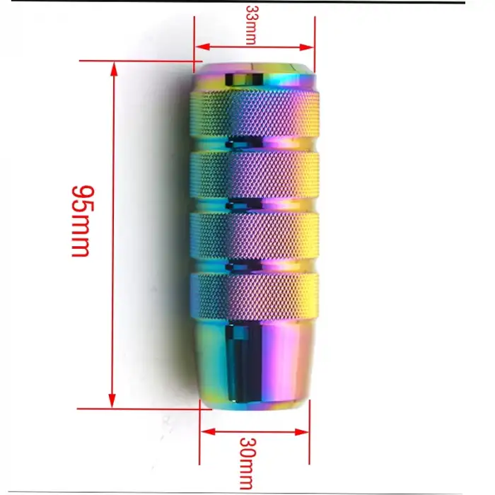 Bukalemun Vites Topuzu Spor Araçlar İçin 9.5cm Baklalı Renkli Şık Tasarım