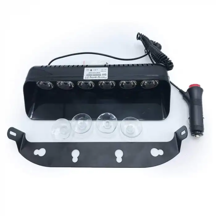 Cam İçi Vantuzlu Çakar 6 Ledli Ürün Makam Çakarı Farklı Modlu Özellikli