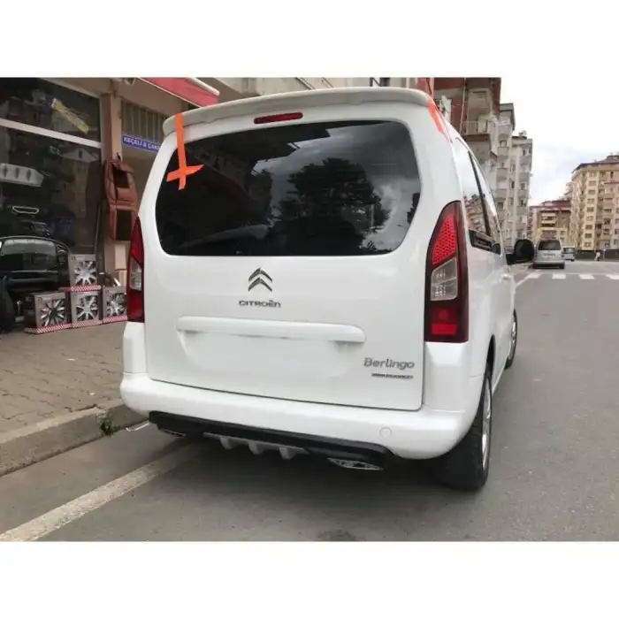 CİTROEN BERLİNGO UYUMLU DİFÜZÖR ARKA TAMPON EKİ