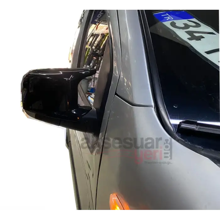 Citroen Nemo Batman Yarasa Ayna Kapağı 2009-2022 Uyumlu Parlak Siyah Piano Black