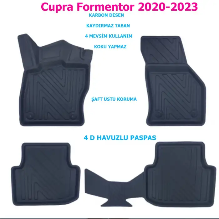 Cupra Formentor 2020-2023 4D Premium Havuzlu Paspas